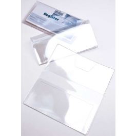 Porte chéquier vinyle avec double rabat 15.9 x 17.1cm  (10 Pièces)  [VINCHK2]