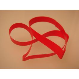 Ruban élastique de décoration Vinyle Stretch à dérouler rouge 35.6cm (50 Pièces) [14CVLRD]