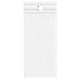 Gripzakken met Ophanggat 6,5x18cm Kristalhelder PP 50 Micron (100 stuks) [ZR2H7]