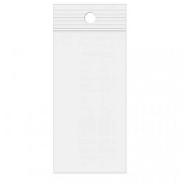 Gripzakken met Ophanggat 6,5x30,5cm Kristalhelder PP 50 Micron (100 stuks) [ZR2H12]