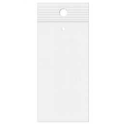 Gripzakken met Ophanggat en Luchtgat 5x20cm Kristalhelder PP 50 Micron (100 stuks) [ZR28V]
