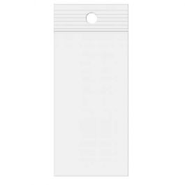 Gripzakken met Ophanggat 7x25,5cm Kristalhelder PP 50 Micron (100 stuks) [ZR23Q10]