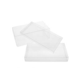 Plastiek Doosjes 6,7x1,6x11cm Kristalhelder (25 stuks) [FB249]