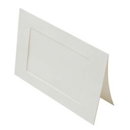 Kaarten met Frame Natuur 8x12cm Venster uitsnede - Buitenmaat voor 10x15 print, 240g 13x17,8cm (25 stuks) [PJ01111]
