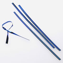 Bindstrips 10,2x0,4cm Blauw Metallic Plastiek (1000 stuks) [TT4MB]