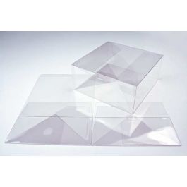 Plastiek Doosjes 22,9x22,9x10,2cm Autolock Bodem (25 stuks) [FPLB175]