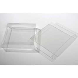 Plastiek Doosjes 14,9x2,5x14,9cm Kristalhelder (25 stuks) [FB189]