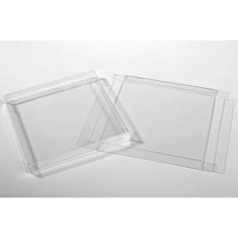 Plastiek Doosjes 14,9x1,6x14,9cm Kristalhelder (25 stuks) [FB190]