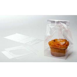 Cupcake Zakken voor Jumbo Cupcakes 10.2x10.2x22.8cm (100 Stuks) [CBG3]