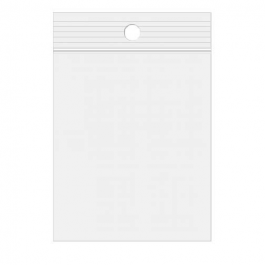 Gripzakken met Ophanggat 7x19,7cm Kristalhelder PP 50 Micron (100 stuks) [ZR27XL]
