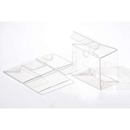 Plastiek Doosjes 9,5x5,4x7,6cm Kristalhelder met Autolock Bodem (25 stuks) [FPLB216]