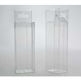 Plastiek Doosjes 3,8x2,5x10,2cm met Hanggedeelte (25 stuks) [HFB219]