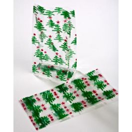 Bedrukte Zakken Kerstboompjes 8,9x5,1x19,1cm met zijvouw (100 stuks) [G3CTR]