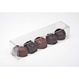 Plastiek Doosjes voor Chocolade 3,5x3,7x15,9cm Voedselveilig (25 stuks) [FPB228]