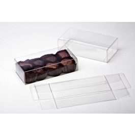 Plastiek Doosjes voor Chocolade 7x3,7x14cm Voedselveilig (25 stuks) [FPB230]