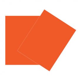 Papier Cartonné "Basis" Orange 21.6 x 27.9cm (50 pièces) [PC409]