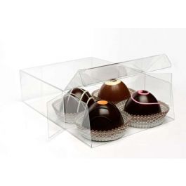 Doos voor (chocolade) Truffels met Interieur 10.8x4.1x10.8cm (100 Stuks) [CNDY194]