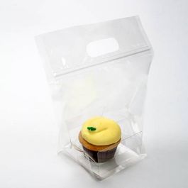 Cupcake Draagtas met Gripsluiting voor 1 Cupcake (100 Stuks) 20,3x10,3x22,9cm [CZHB4]