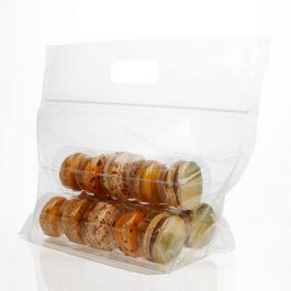 Macaron Draagtassen met Sluiting Set voor 15 macarons (100 Stuks) [MBG6]