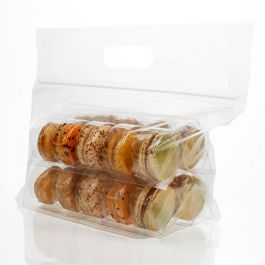 Macaron Draagtassen met Sluiting Set voor 20 macarons (100 Stuks) [MBG7]