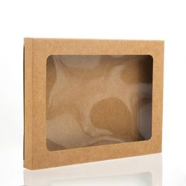 Kraftdoosjes met Venster 10,2x1,4x13,8cm (25 stuks) [WKRG271]