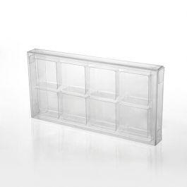 Kristalheldere Doos voor Handgemaakt Snoep Set voor 8 stuks 7x1.4x13.8cm (25 Stuks) [CNDY272]