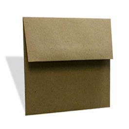 Enveloppen Bruin 12,7x12,7cm (50 stuks) [EB80]