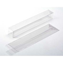 Boîtier cadeau à transparence cristalline avec fond pop up 4 x 4 x 30.6cm (25 Pièces) [PLB143]