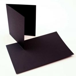Carte "Basis" Vierge Noir 17.8 x 12.4cm (50 pièces) [PC015]