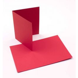 Kaarten Rood 17,8x12,4cm (50 stuks) [PC018]
