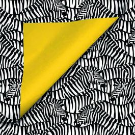 Rouleau Papier Cadeau Couché Dessin Zebra (1 pièce) [FP-IO8203]