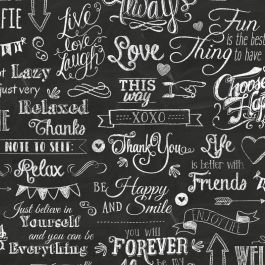 Rouleau Papier Cadeau Kraft Blanc Dessin Messages (1 pièce) [FP-IO9155]
