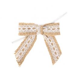 Noeuds pré-noués Jute 8,9 cm (25 pièces) [JBOWL]