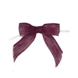 Noeuds pré-noués Jute Rouge 8,9 cm (25 pièces) [JBOWR]