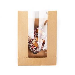 Sachets Kraft 11x2,9x15,2 cm Avec Soufflets Latéraux (100 pièces) [KBB7]