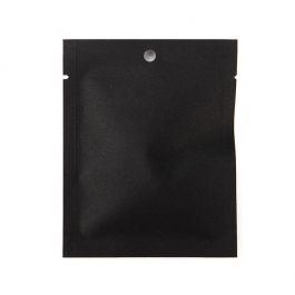 Kraft Zakken Zwart Milieuvriendelijk 7,6x10,2 cm Sealbaar (100 Stuks) [KHS34BK]