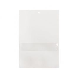 Kraft Zakken Wit Milieuvriendelijk 15,2x22,9 cm Met Venster en Sealbaar (100 Stuks) [KHS69WKW]