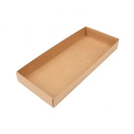 Base Boite Cadeau Kraft 12,7x3,8x30,5cm (25 pièces) [KR12]