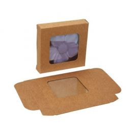 Kraftdoosjes met Venster 7x1,4x6,8cm (25 stuks) [WKRG277]