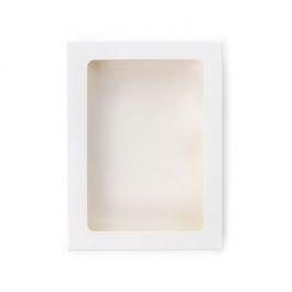 Kraftdoosjes Wit met Venster 10.2 x2.1x13.8 cm (25 stuks) [WKRGW313]