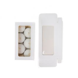 Kraftdoosjes Wit met Venster 7x2.1x13.8 cm (25 stuks) [WKRGW315]