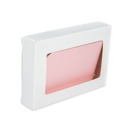 Kraftdoosjes Wit met Venster 7x2.1x10.3 cm (25 stuks) [WKRGW317]