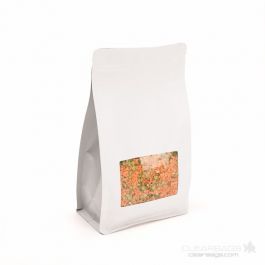 Stazakken Kraft Wit 12,7x7,6x20,3cm met Venster (100 stuks) [SQMS7WK]