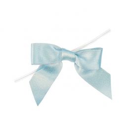 Noeuds pré-noués Bleu Océan Métallique8,9 cm (25 pièces) [MBOWOB]