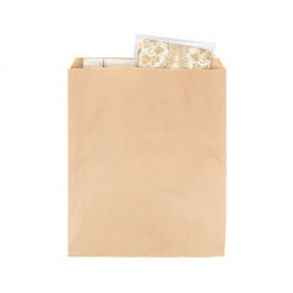 Papieren zakken Kraft 25,1x31,4cm (100 Stuks) [MB4K]