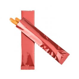 Sachet scellable à joint central laminé Qualité supérieure en rouge métallisé, 5x20.3cm (100 pièces) [SVP28R]