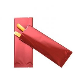 Sachet scellable à joint central laminé Qualité supérieure en rouge métallisé, 7.5x20.3 cm (100 pièces) [SVP38R]