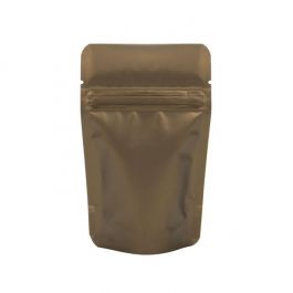 Doypack bronze métallisé 7.9 x 5.1 x 13 cm (28 g)100 Pièces) [ZBGM1BZ]