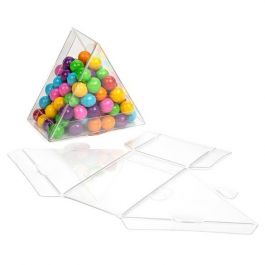 Plastiek Doosjes Driehoek 7.6x4.1x6.4cm Kristalhelder (25 stuks) [FS355]
