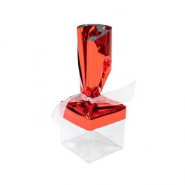 Folie Topper Gemetalliseerd Rood 12,7x22,9 cm (25 Stuks) [MT1R]
